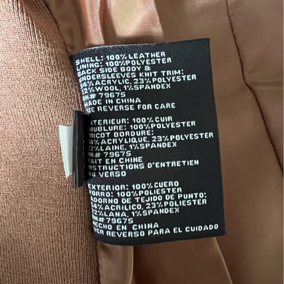 Michael Kors Brown Leather Jacket - Picture 8 of 9